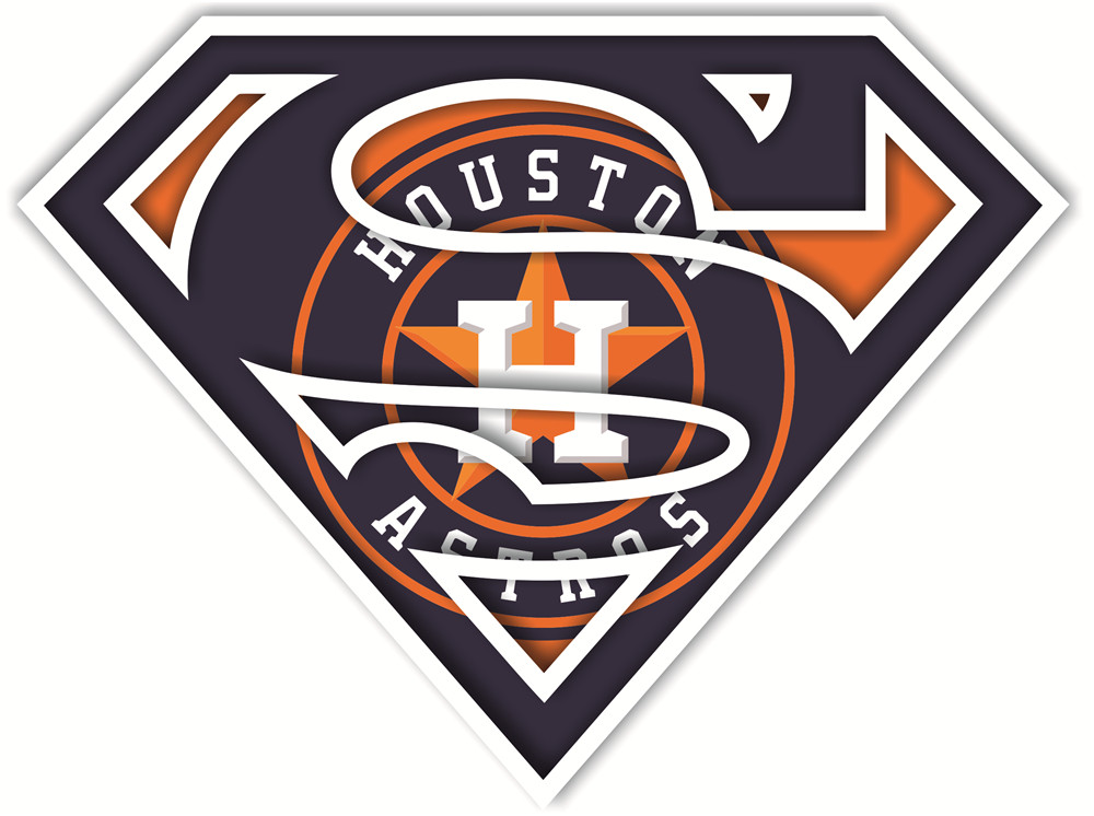 Houston Astros superman logos iron on heat transfer